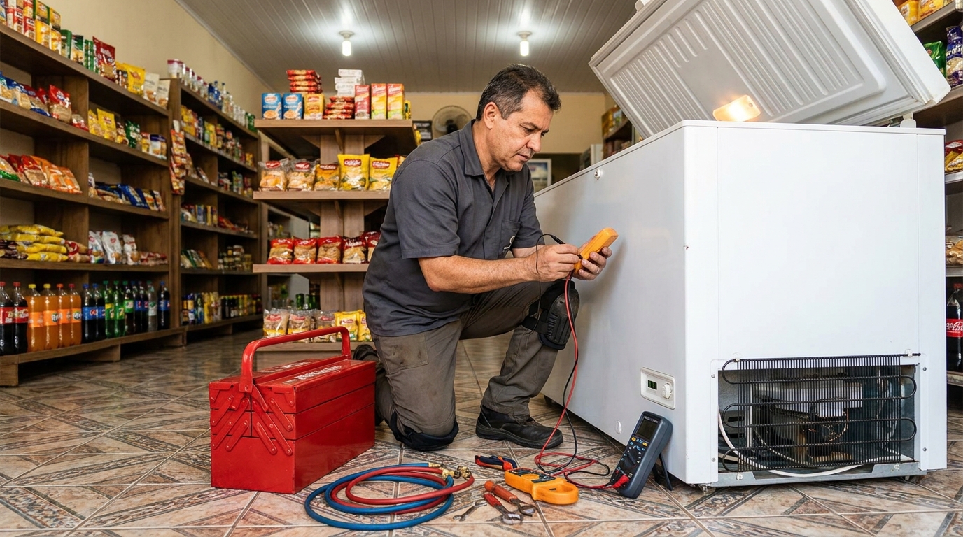 Ajuste de Temperatura do Freezer no Chicó, Piracicaba‑SP