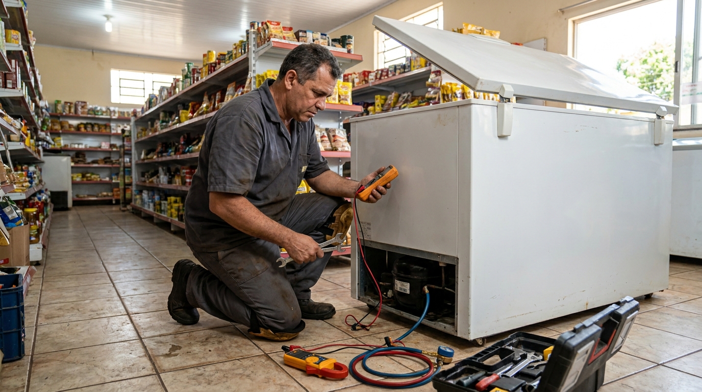 Manutenção em Motor Ventilador no Chicó, Piracicaba‑SP