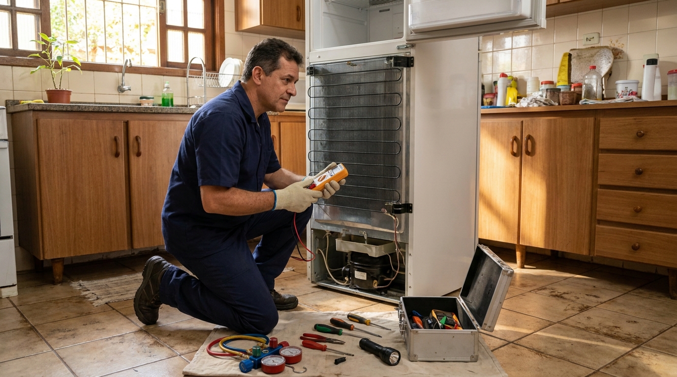 Manutenção na Refrigeração em Água Seca, Piracicaba‑SP
